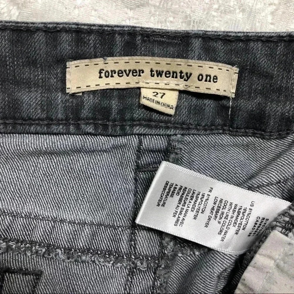 Forever 21 Twenty One Black Jeans Size 27 - Picture 8 of 8
